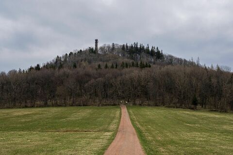 Geisingberg - krátký výlet na rozhlednu s nízkým zábradlím